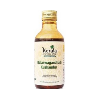 Balashwagandhadi tailam masážny olej - 200 ml (Tradičný ajurvédsky olej pre zdravé svaly a nervy)