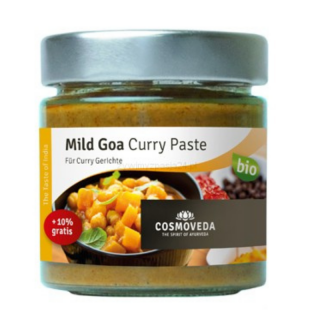 BIO Mild Goa Curry Pasta CosmoVeda - jemná kari pasta 175g (Jemne korenistá kari pasta )