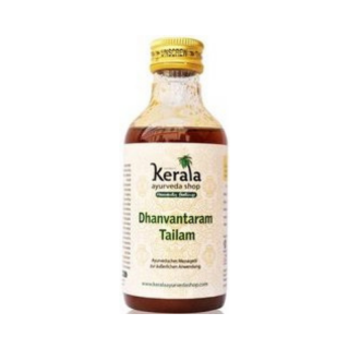 Dhanwantaram tailam masážny olej - 200 ml (Ajurvédsky olej pre nervovo-svalové problémy a zdravé kĺby)