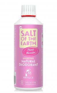 Náplň do Dezodorant sprej Soľ Zeme PEONY BLOSSOM - 500ml (Najobľúbenejšie prírodný dezodorant s vôňou kombinácii pivonky a plodov pomarančov)