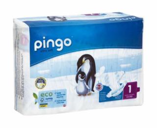 PINGO Ekoplienky NEWBORN 2-5kg 27ks (Prémiové vysoko kvalitné a ultratenké detské plienky)