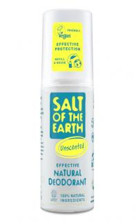 Sprejový dezodorant Salt of the Earth bez vône 100ml (Pôsobí antibakteriálne a bráni tak vzniku zápachu)