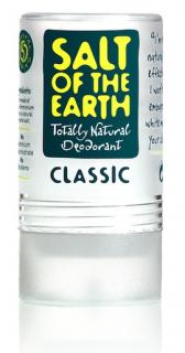 Tuhý kryštalický dezodorant Salt of the Earth bez vône 90g (Pôsobí antibakteriálne a bráni tak vzniku zápachu)
