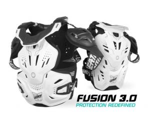 LEATT chránič hrudníka, model fusion vest 3.0, biely