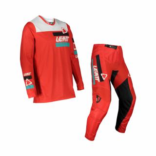 LEATT cross set tričko+nohavice, model Moto Ride Kit 3.5 Junior, červeno-čierny