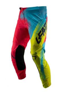 LEATT detské cross nohavice, model gpx 4.5 junior, červeno-žlté fluo