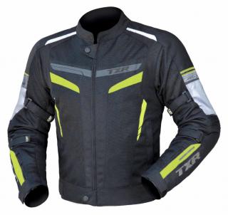 Bunda na motorku TXR Alpine čierno-fluo žltá Veľkosť: 3XL