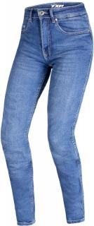 Dámske jeansy na motorku TXR Sonic svetlo modré Obvod pása: W36, Dĺžka nohavíc: L31