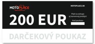 Darčekový poukaz 200 EUR Typ poukazu: Fyzický (pošleme na adresu)