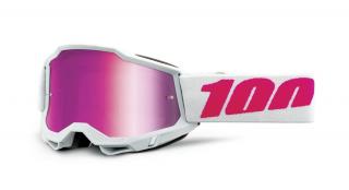 Detské motokrosové okuliare 100% Accuri Keetz s ružovým plexi