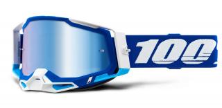 Motokrosové okuliare 100% Racecraft 2 modré so zrkadlovo modrým plexi
