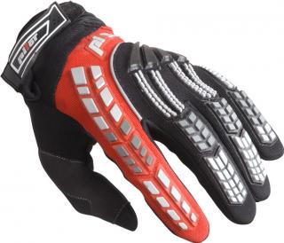 MX rukavice na motorku Pilot černo/červené Veľkosť: 3XL