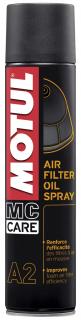 Olej na údržbu vzduchových filtrov v spreji Motul A2 AIR FILTER OIL 400 ml