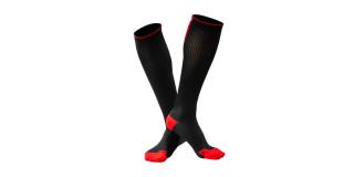 Ponožky Undershield Push - Compressive čierno-červené Veľkosť: 43/46