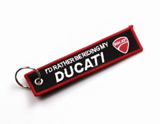 Textilná kľúčenka Ducati