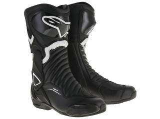 Topánky na motorku Alpinestars S-MX 6 čierno-biele Veľkosť: 41