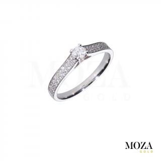 Diamantový prsteň MG1362 Farba Zlata: biele Au, Veľkosť: 54