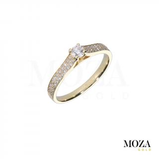 Diamantový prsteň MG1362 Farba Zlata: žlté Au, Veľkosť: 54