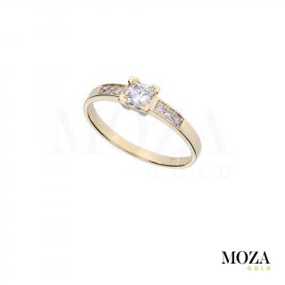 Diamantový prsteň MG1363 Farba Zlata: žlté Au, Veľkosť: 53