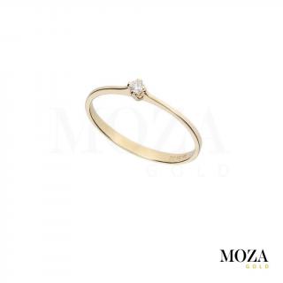 Diamantový prsteň MG1366 Farba Zlata: žlté Au, Veľkosť: 53