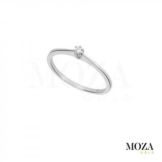 Diamantový prsteň MG1367 Farba Zlata: biele Au, Veľkosť: 53