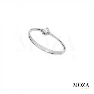 Diamantový prsteň MG1371 Farba Zlata: biele Au, Veľkosť: 53