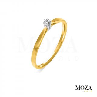 Diamantový prsteň MG1382 Farba Zlata: Kombinované Au Biele a Žlté, Veľkosť: 52