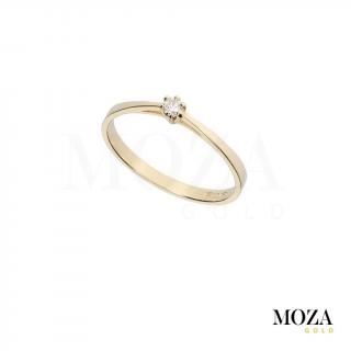 Diamantový prsteň MG1387 Farba Zlata: žlté Au, Veľkosť: 53