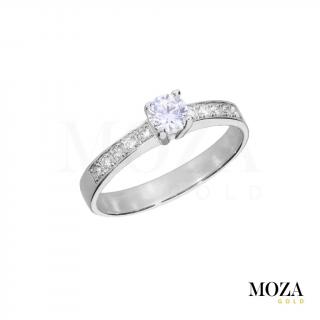 Diamantový prsteň MG1389 Farba Zlata: biele Au, Veľkosť: 52