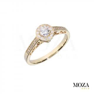 Diamantový prsteň MG1439 Farba Zlata: biele Au, Veľkosť: 54