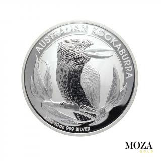 Investičné striebro - minca 10 Oz - AUSTRALIA 2012 - kookaburra