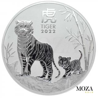 Investičné striebro - minca 1000 g - AUSTRALIA 2022 - TIGER