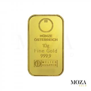 Investičné zlato - tehlička 10 g - Munze Osterreich