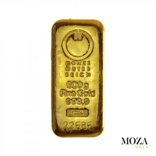 Investičné zlato - tehlička 500 g - Munze Osterreich