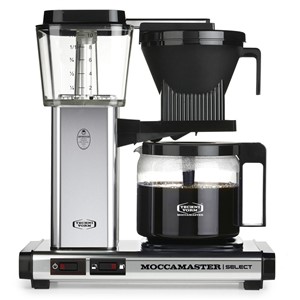 Moccamaster kávovar KBG Select strieborný