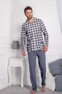 Pánske pyžamo na rozopínanie Taro Gracjan 788 (Pánske pyžamo na gombíky s dlhým rukávom)