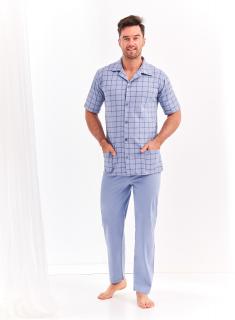 Pánske pyžamo TARO Gracjan 921 s krátkym rukávom, dlhé nohavice.
