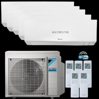Klimatizácia Daikin Perfera 5x multisplit 2,5kW + vonkajšia 9kW