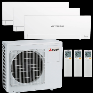 Klimatizácia Mitsubishi AY 3x 2,5kW multisplit + vonk.j. 5,4kW