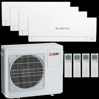 Klimatizácia Mitsubishi AY 4x 2,5kW multisplit + vonk.j. 8kW