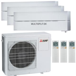 Klimatizácia Mitsubishi LN 3x 2,5kW multisplit + vonk.j. 5,4kW