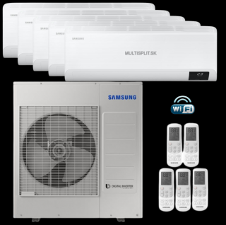 Klimatizácia Samsung Cebu 5x multisplit 2,5kW + vonk. j. 10kW