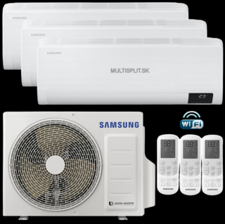 Klimatizácia Samsung Windfree Comfort multisplit 3x 2,5kW + vonk. j. 5,2kW