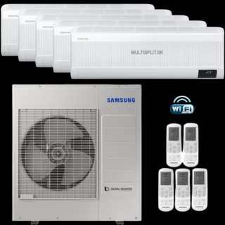 Klimatizácia Samsung WINDFREE Elite 5x multisplit 2,5kW + vonkajšia 10kW