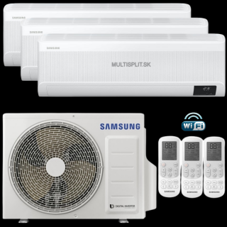 Klimatizácia Samsung Windfree Elite multisplit 3x 2,5kW + vonk. j. 5,2kW