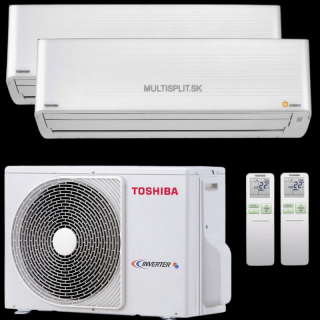 Klimatizácia Toshiba Daiseikai 9 multisplit 2x 2,5kW + vonkajšia 4kW