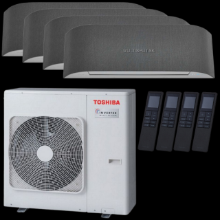 Klimatizácia Toshiba Haori multisplit 4x 2,5kW + vonkajšia 8kW