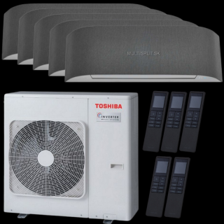 Klimatizácia Toshiba Haori multisplit 5x 2,5kW + vonkajšia 10kW