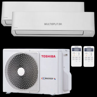 Klimatizácia Toshiba Seiya multisplit 2x 2,5kW + vonkajšia 4kW