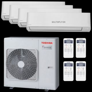Klimatizácia Toshiba Seiya multisplit 4x 2,5kW + vonkajšia j. 8,0kW